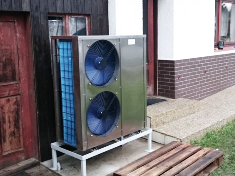 18Kw heat pump in Russia for room heating and hot water 
