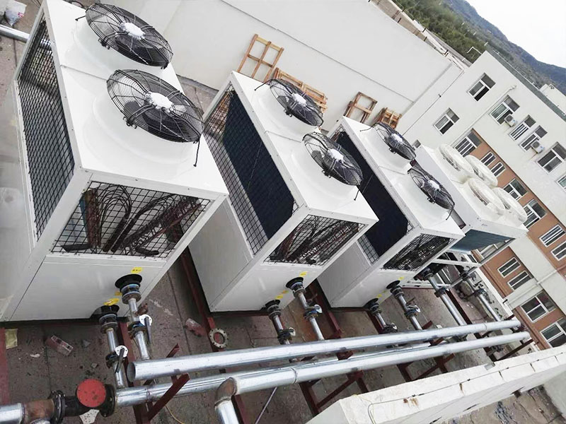 1 set KFRS-180II and 3 sets KFRS-70II for factory hot water and room heating/cooling use in Jiangsu province.